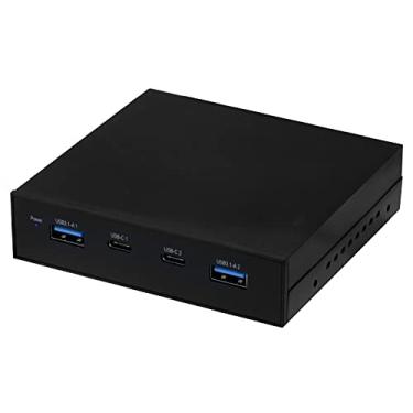 Imagem de SEDNA - USB 3.2 Gen II (10Gbps) 4 portas (2A2C) Hub interno (compartimento de disquete) com adaptador de conector tipo A para tipo E