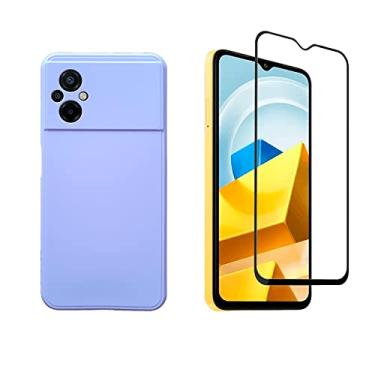 Imagem de Capa Anti Impacto Aveludada Xiaomi Poco M5 + Pelicula 21D Cor:Lavanda