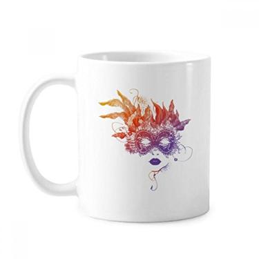 Imagem de Caneca Grace Head Happy Carnaval de Veneza cerâmica xícara de café porcelana louça