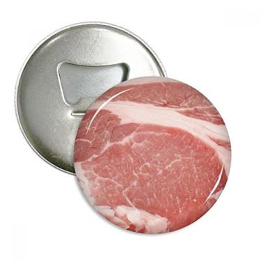 Imagem de Abridor de garrafas com textura de carne crua de porco, emblema multifuncional