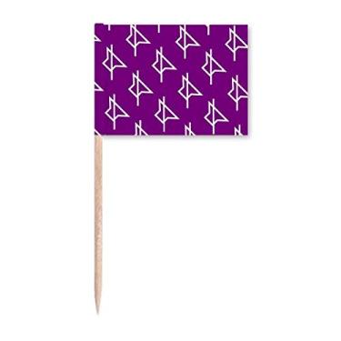 Imagem de Interruptor de controle padrões de selo de palito, bandeiras de palito, marcadores para decoração de festa