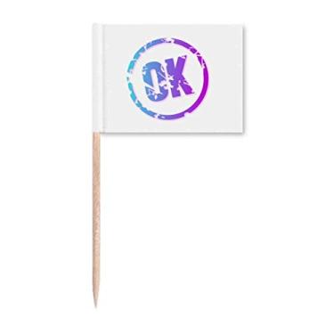 Imagem de Marcadores de palito de dente com motivo de humor para decoração de festa