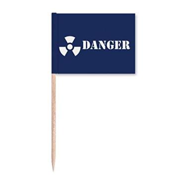 Imagem de Danger Nuclear Body Lucky Toothpick Flags Marker Topper Party Decoration