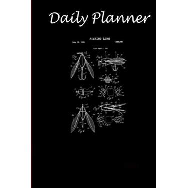 Imagem de Daily Planner - Fly Fishing Bug Lure Blueprint notebook Flyfishing: Daily planner 2021, US map, US holiday, 6x9 inch, 136 pages