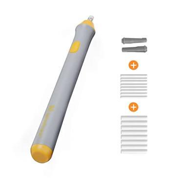 Imagem de LUGU Kit de bor cha elétrica Bor cha de lápis com 22 recargas de bor cha Bor cha ope da por bateria Material de papelaria pa al s de escola A stas Desenho Pintu Esboço Esboço