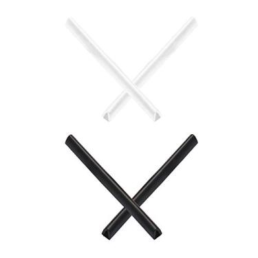 Imagem de Mryok — Meias de substituição para óculos de sol Oakley Triggerman – Opções, White & Black, One Size