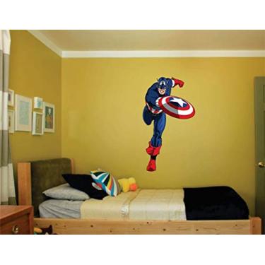 Imagem de Adesivo De Parede Decorativo Capitão América tamanho 50cmx90cm