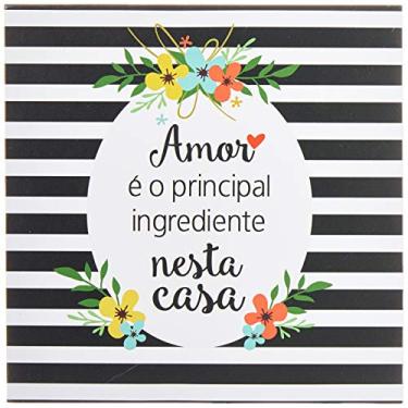 Imagem de Arte Maníacos Quadro Decorativo tipo Placa Amor é o Principal - 65x46cm