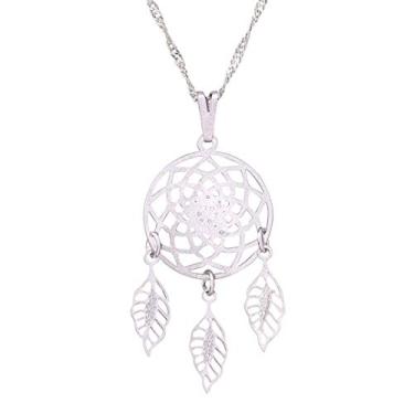 Imagem de Colar Filtro dos Sonhos 20mm - Sunshine Cristais Cor:Prata