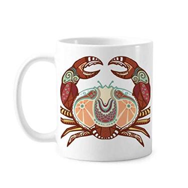 Imagem de Caneca de cerâmica com símbolo do zodíaco da Constelação do câncer Caneca de porcelana de café