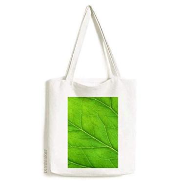 Imagem de Green Plant Fresh Ilustration Pattern Tote Canvas Bag Shopping Satchel Casual Bolsa