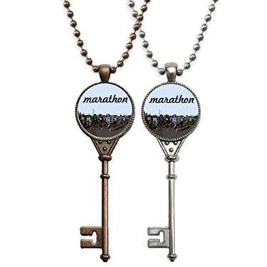 Imagem de OFFbb-USA International Tennis National Key Colar com pingente para decoração de casais