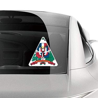 Imagem de DIYthinker Emblema Nacional República Dominicana Adesivo de Carro de Motocicleta Bicicleta Bagagem Decalque