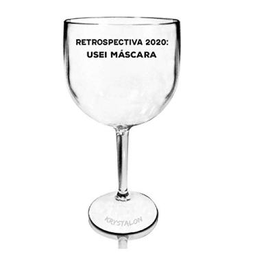 Imagem de Taça Gin Transparente Personalizada Retrospectiva 2020