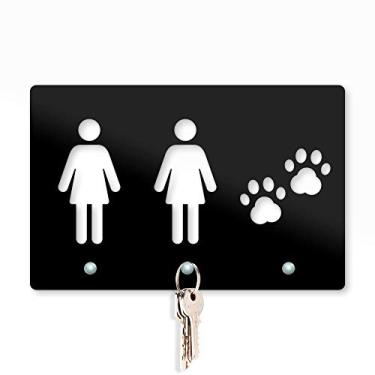 Imagem de Porta Chaves 20x13 - PAIS DE PET Casal 2 (MM)