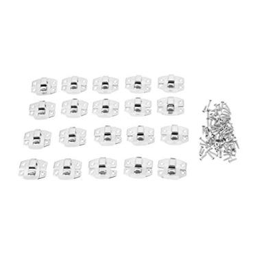 Imagem de Travas de captura 20pcs prata antigo Box Hasp bloqueio para Jewelry Box Suitcase Buckle Clipe Fecho Móveis Hardware 24 19 milímetros * YYDFPIIA