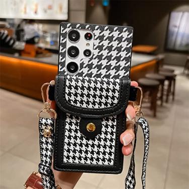 Imagem de Bolsa tiracolo bolsa carteira capa para celular Samsung S23 S22 S21 FE S20 Note 20 Ultra 10 Lite A53 33 73 32 A52 72, preto, para Samsung Note 10 Plus