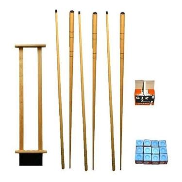 Imagem de Kit Taqueira Lousa + 6 Tacos 1,30M + 1 Cx Giz Azul + 1 Cx Giz Branco