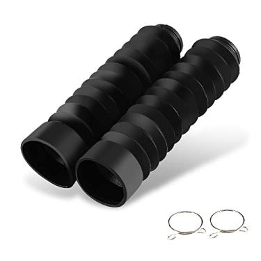 Imagem de 1 par de protetores de garfo de borracha – capa de garfo frontal de motocicleta Keenso gaiters Gators Boots amortecedor capa de poeira 205 x 42 mmKeenso default preto Keensoiuo3b69rgk-01