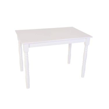 Imagem de Mesa de Jantar 110x70cm Tampo MDF 18mm Dalas Branco