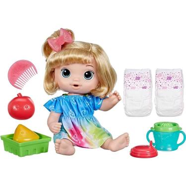 Imagem de Baby Alive Boneca Bebê Hora do Suco Cabelos Loiros F7356XB00 - Hasbro