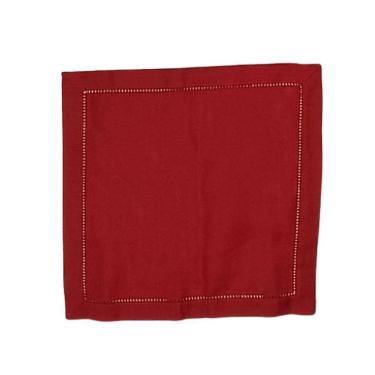 Imagem de Guardanapo De Linho Natal Vermelho 45x45 Cm