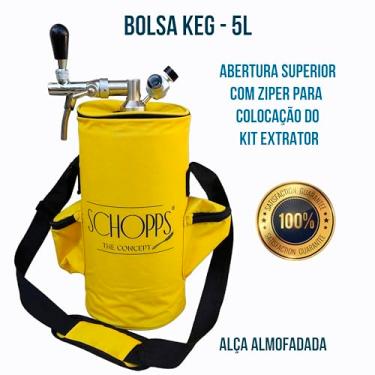 Imagem de Bolsa Térmica para chopeiras Vacuum ikeg/Schopps - 5 Litros (Amarela)