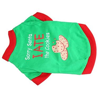 Imagem de Camisa de Natal para Animais de Estimação, Design de União Usável de 2 Pernas Roupas de Cachorro Fofas Camisas de Cachorro de Natal, Roupas de Cachorro Fofas para Cães Pequenos e (S)