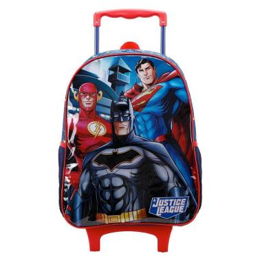 Imagem de Mochila de Rodinhas Sem Alça Xeryus 16 Liga da Justica Azul