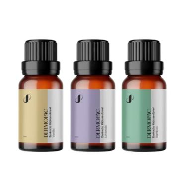 Imagem de Kit Essencia Hidrossolúvel, Vanilla, Lavanda e Bamboo 10ml Cada - Ideal Para Difusor e Aromatizador Elétrico - Dermopac