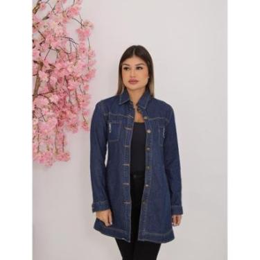 Imagem de Jaqueta Jeans Feminina Basic Alongada Premium-Feminino