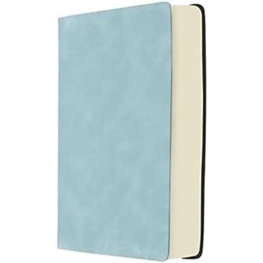 Imagem de Diário de caderno espiral clássico engrossado linha horizontal simples Caderno A4 diário de couro macio retrô muito adequado para escritório escolar uso doméstico Produtos de escritório, mat