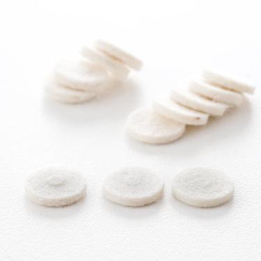 Imagem de Feltro Roldanas Instrumentos Branco (12 Peças) Spirit FW-WH [F035]