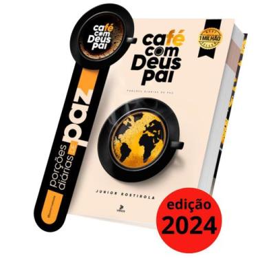 Imagem de Livro Café Com Deus Pai  Porções Diárias De Paz 2024 Original - Cafe C