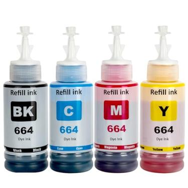 Imagem de LAIPENG 664 Garrafas de refil de tinta T664 remanufaturadas para ET-2500 ET-2550 ET-2600 ET-2650 ET-3600 ET-4500 ET-4550 ET-14000 ET-16500 L100 L110 L22 00 L2 Impressora 10 L350 L355 L455 L550 L555