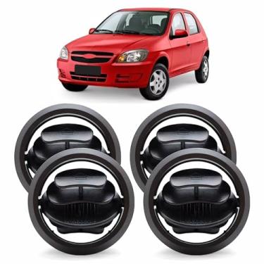 Imagem de Kit 4 Telas Grades Difusor de Ar Celta 2007 a 2016 e Prisma 2007 a 2011 Difusores do painel