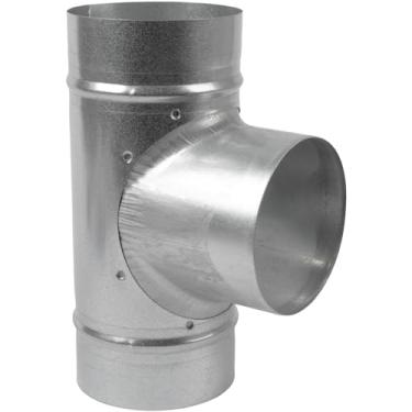Imagem de Vent Systems Conector de duto de 10 cm (4") adaptador/divisor de mangueira de 3 vias para conector de tubo redondo em forma de T - ventilador extrator - conector de ventilação de secador de mangueira de duto - 4 polegadas 3 vias encaixe