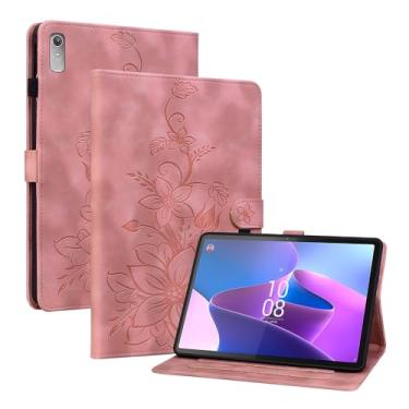 Imagem de KEFBWAO Capa para Lenovo Tab M9 TB-310FU 2023, capa de couro PU premium com suporte de caneta para tablet Lenovo Tab M9, rosa