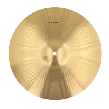 Imagem de Crash Cymbal Crisp Sound Brass Jazz Drum Cymbal, Crash Ride Cymbal Bass Drum Cymbal Percussion, Hi Hat Cymbal para Tocadores de Bateria Tambor de Percussão, Cymbal para Jogadores