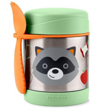 Imagem de Pote Térmico Com Talher Skip Hop Zoo Guaxinim Verde