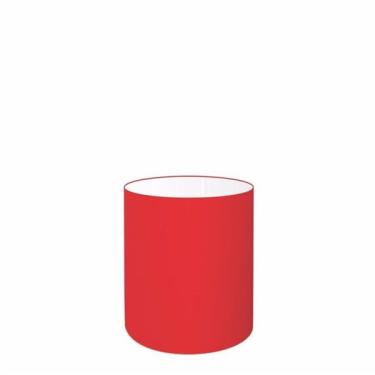 Imagem de Cúpula Abajur Cilíndrica Cp-8001 Ø13x15cm Vermelho