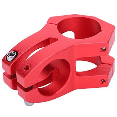 Imagem de VGEBY Haste de Mountain Bike, 31,8 x 35 mm liga de alumínio oco bicicleta haste de guidão curta acessório de ciclismo (vermelho)
