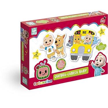 Imagem de Quebra Cabeça Baby CoComelon Madeira, Nig Brinquedos, 0509, Multicor