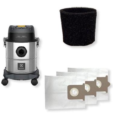 Imagem de 3 Saco Refil + Filtro Para Aspirador De Pó Electrolux Gt12I - Oriplast