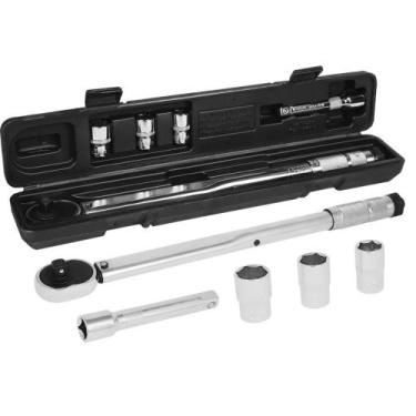 Imagem de Jogo de Torquímetro Estalo com 45 Dentes 1/2" 210Nm 5 Peças Worker