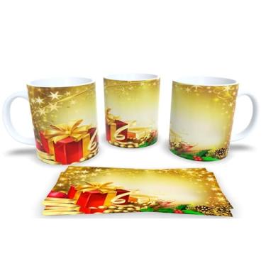 Imagem de Canecas de Porcelana Branca Personalizadas Natal 7 (Mod.137)