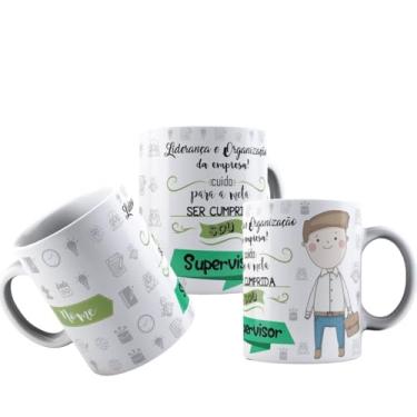 Imagem de Canecas de Porcelana Branca Personalizadas Profissões 7 (Supervisor)