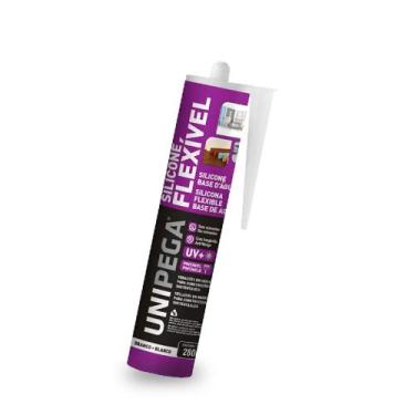 Imagem de Silicone flexível base d'água branco 280ml unipega