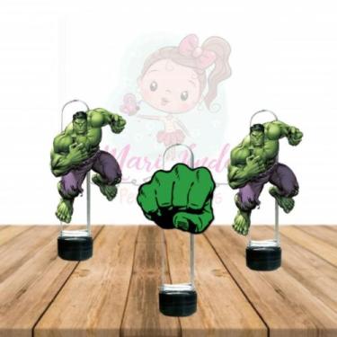 Imagem de Tubete personalizado Hulk 10 unidades - Marilinda