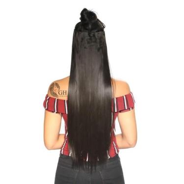 Imagem de Aplique Tic Tac Liso 70 Cm - Idêntico Ao Humano - Longo Com Volume - I